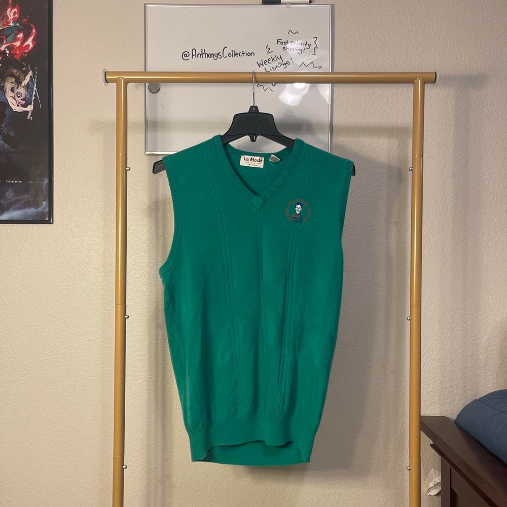 Vintage La mode cashmerlon Pepsi vest